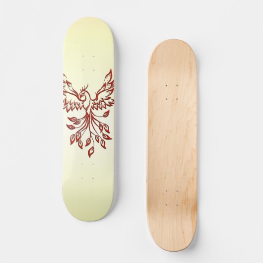 Red Phoenix Erhöhungen Skateboard (Vorderseite)
