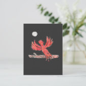 Red Phoenix Postkarte (Stehend Vorderseite)
