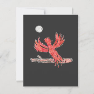 Red Phoenix Postkarte
