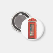 Red Phone Booth Magnet (Vorderseite/Rückseite)