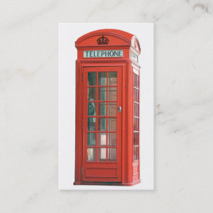 Red Phone Booth Visitenkarte