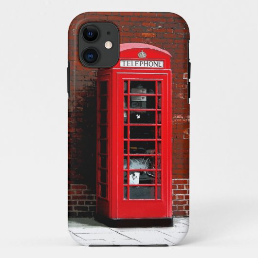 Red Phone Box London England UK Case-Mate iPhone Hülle (Rückseite)