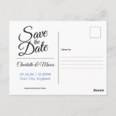 Red Phone Boxes - Save the Date in England Postkarte (Rückseite)