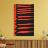 Red Piano Keys Leinwanddruck (Insitu (Wohnzimmer))