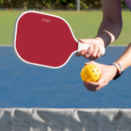 Red Pickleball Paddle mit Namen