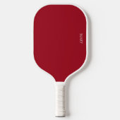 Red Pickleball Paddle mit Namen (Vorderseite)