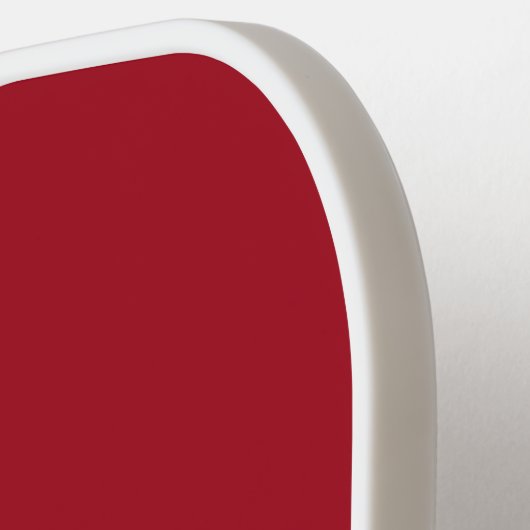 Red Pickleball Paddle mit Namen (Linke Seite)