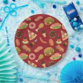 Red Picnic Paper-Teller für Snacks Pappteller (Party)