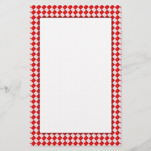 Red Picnic Table Briefpapier (Vorderseite)