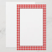 Red Picnic Table Briefpapier (Vorne/Hinten)