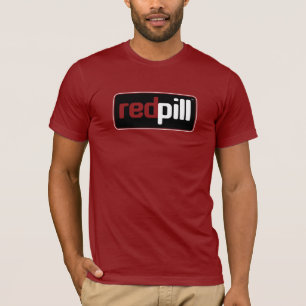 Red Pill™ Text Black Logo Bella Leinwand T - Shirt