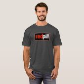Red Pill™ Text Black Logo T - Shirt (Vorne ganz)