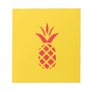 Red Pine Apple in Gelb. Notizblock