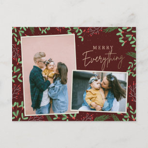 Red Pine Berries Merken alles Mehrere Foto Feiertagspostkarte