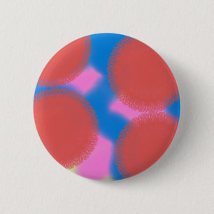 red pink and blue 56789 abstract art button