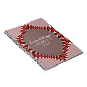 Red Pink Batik Lace Notebook Notizblock (Rechte Seite)