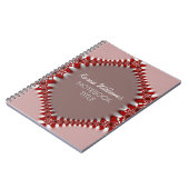 Red Pink Batik Lace Notebook Notizblock (Linke Seite)