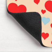 Red Pink Blue Colorful Simple Heart Y2K Muster Mousepad (Ecke)