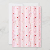 Red Pink Coquette Cherry Bow Galentine's Day Party Einladung (Rückseite)