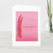 Red Pink Feathers Weditations Cards Einladung (Rückseite)
