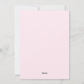 Red Pink Girly Coquette Christmas Feiertagskarte (Rückseite)