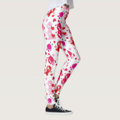 Red Pink Gnome Weihnachten Leggings (Rechts)