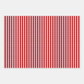 Red Pink Hand Drawn Hearts Bows Valentine’s Day Geschenkpapier Set (Vorderseite)