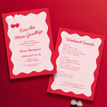 Red Pink Kiss, Miss Goodbye Junggeselinnen-Abschie