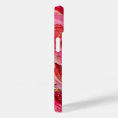 Red & Pink Marble Gold iPhone 14 Case (Rückseite / Rechts)
