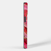 Red & Pink Marble Gold iPhone 14 Case (Rückseite / Rechts)