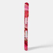 Red & Pink Marble Gold iPhone 16 Case (Rückseite / Rechts)