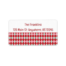 Red Pink & Mint Weihnachtsadresse der Raute