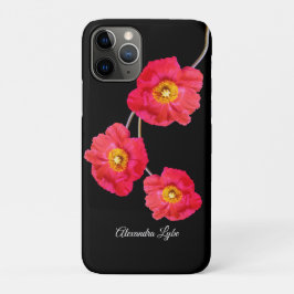 Red Pink Modern Poppies Poppy Blume Case-Mate iPhone Hülle