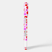 Red Pink Polka Dots and Circles Editable Case-Mate iPhone Hülle (Rückseite / Rechts)