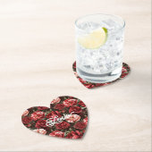 Red Pink Rose Flowers Untersetzer (Vor Ort)