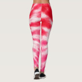 Red, Pink, White 90s Valentine's Day Fun Colorful Leggings (Rückseite)