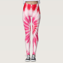 Red, Pink, White 90s Valentine's Day Fun Colorful Leggings
