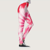 Red, Pink, White 90s Valentine's Day Fun Colorful Leggings (Rechts)