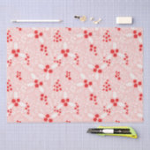 Red Pink White Holly Berries Mistletoe Weihnachten Seidenpapier (Handwerk)