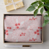 Red Pink White Holly Berries Mistletoe Weihnachten Seidenpapier (Geschenk)