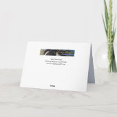 Red Pinto Stallion springt Wild Horse Grußkarte Karte (Rückseite)