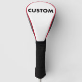 RED Piping Custom Golf Driver Headcover Blank (Vorderseite)