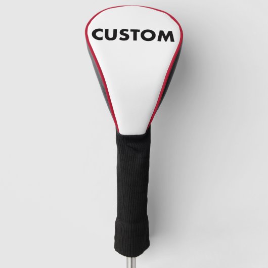 RED Piping Custom Golf Driver Headcover Blank (Vorderseite)