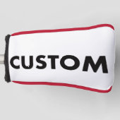 RED Piping Custom Golf Putter Headcover Blank (Vorderseite)