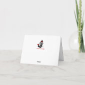 Red Pirate Baby Vielen Dank Dankeskarte (Rückseite)