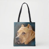 Red Pitbull Terrier Tasche (Vorderseite)