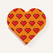 Red Pixel Herzmuster