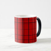 Red pläd christmas pattern verwandlungstasse (VorderseiteRechts)