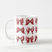 Red plaid Bow Coffee/Tea Mug Kaffeetasse (Links)