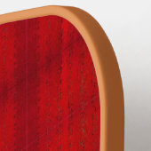 "Red Plaid" (carbon fiber) Pickleball Paddle (Linke Seite)